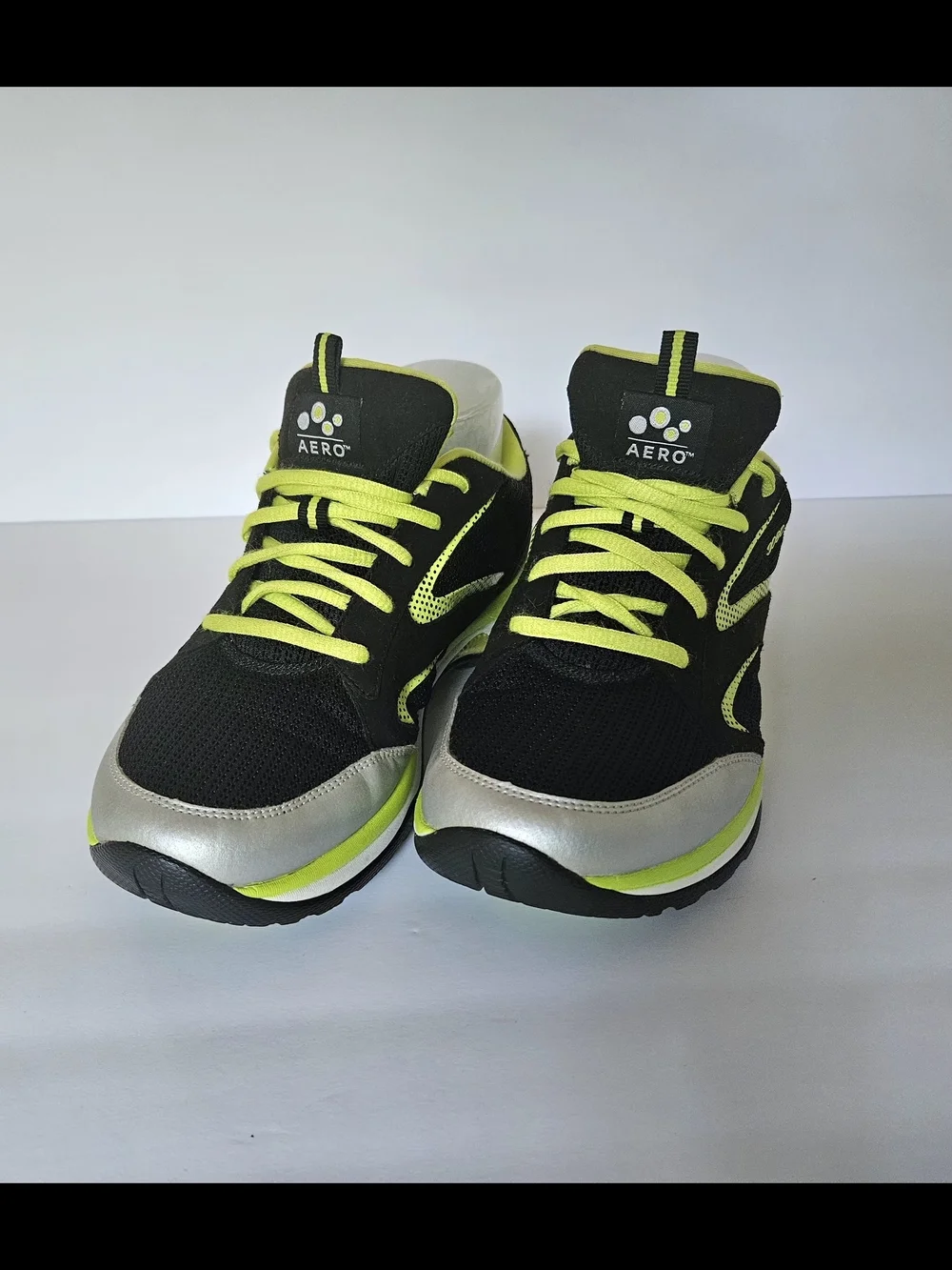​ABEO Aero Ankaa Women's Size 9 Black Lime Green Athletic Running Shoes Vibram